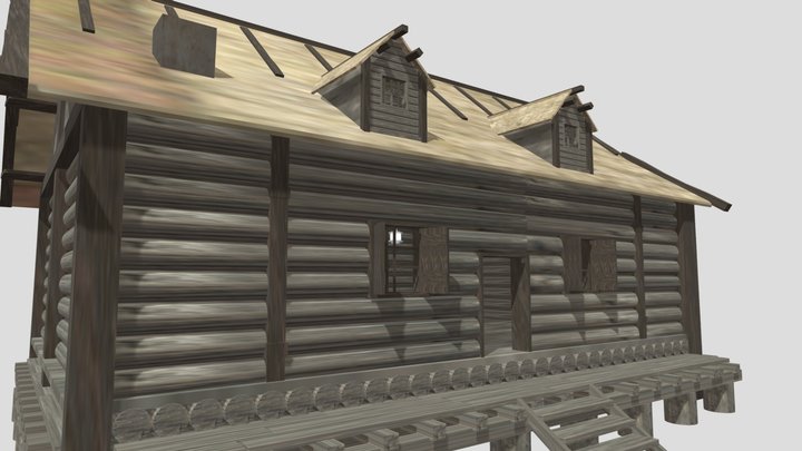 log cabin 3D Model