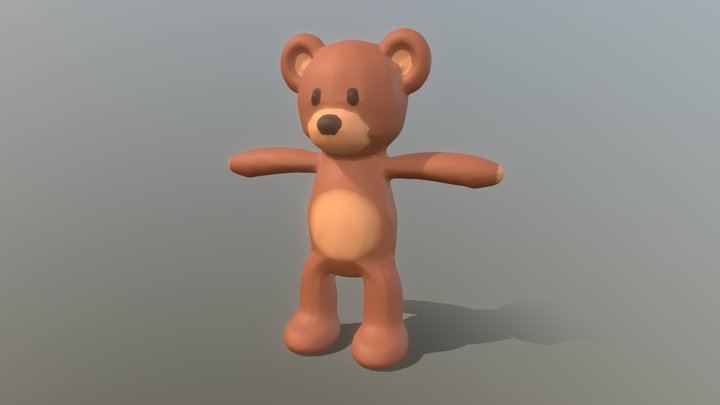 Teddy bear BLENDER 3D Model Cycles 3D model