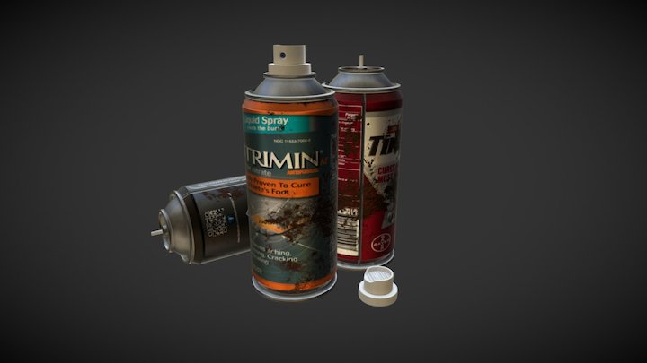 WIP - Props SprayCans 3D Model