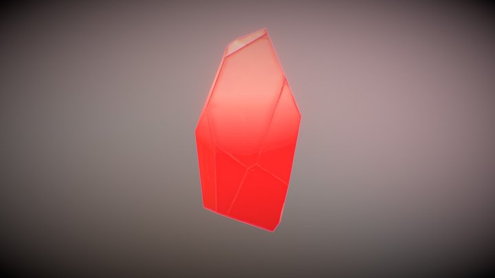 Crystal (Red) 3D Model