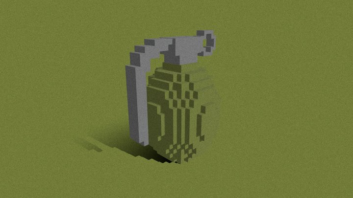 Voxel Granade 3D Model