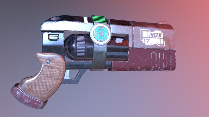 Sci Fi Gun Blaster 3D Model