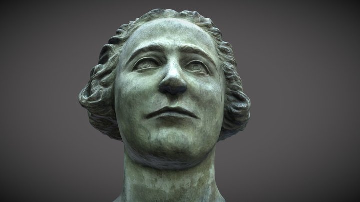 Monumento a Clara Campoamor en Madrid 3D Model