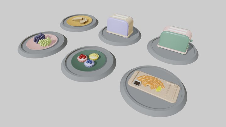 Retry School - Color - Color scheme 3D Model