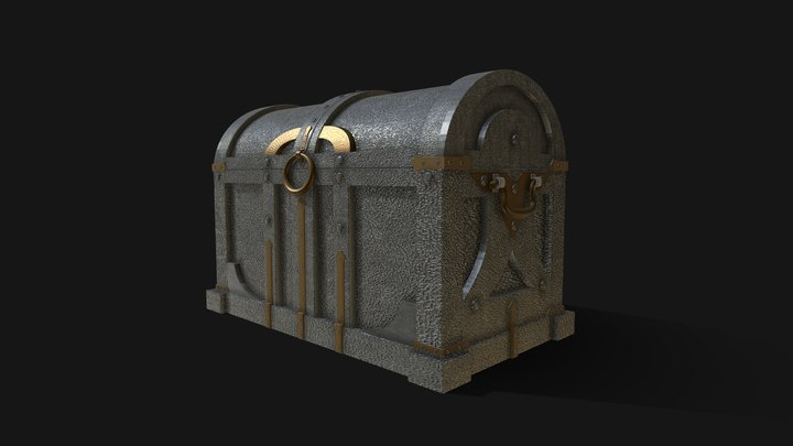 Iron chest 3D Model