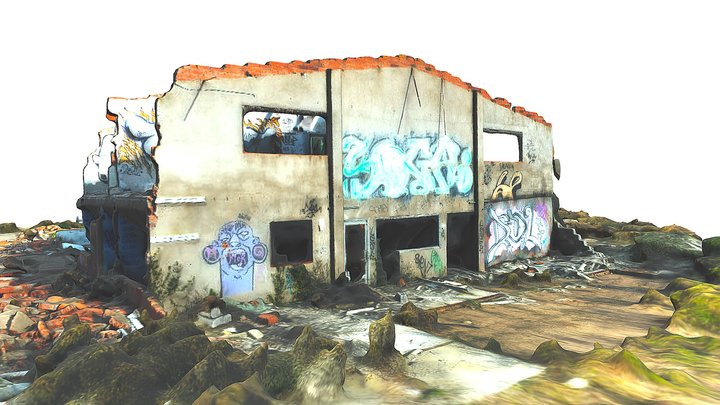 Ruined House - Abandoned and Evocative 3D Model