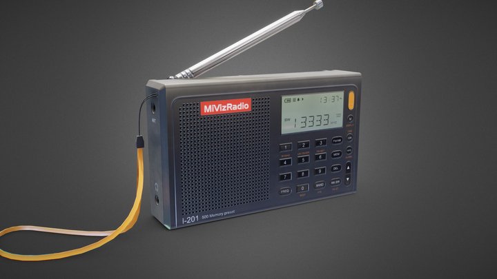 Portable FM Radio 3D Model