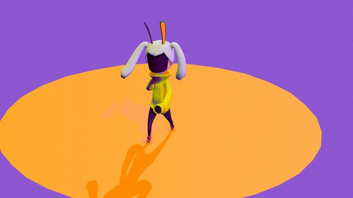 Bunny Pruebas de animación 1 3D Model