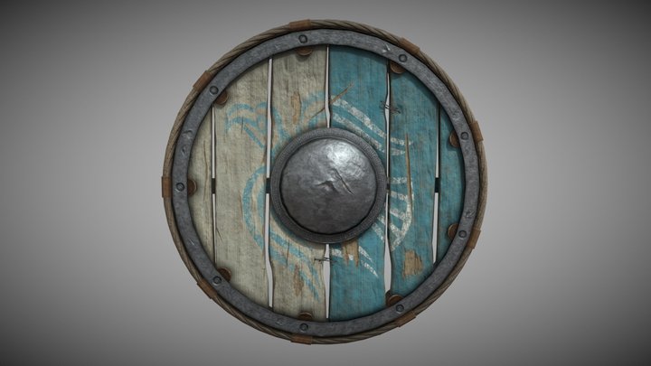 Viking Shield 3D Model