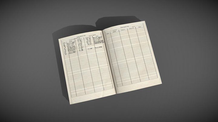 Arkham Detective - Logbook (Clue) 3D Model