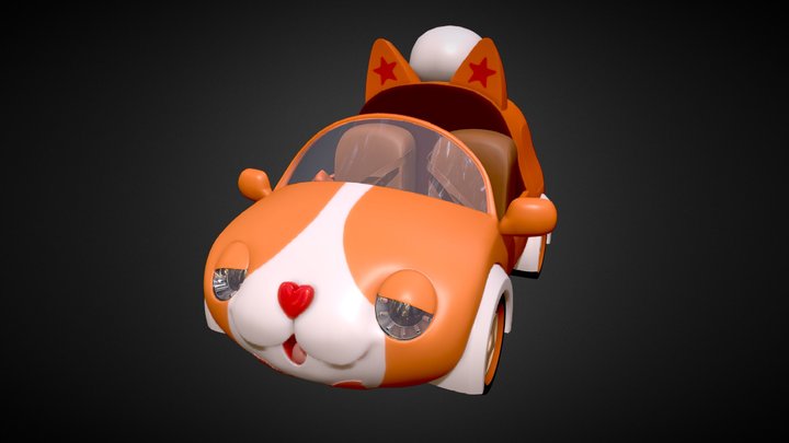 Cat Car 3D Model