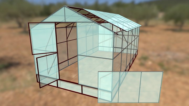 Greenhouse "House" 3D Model
