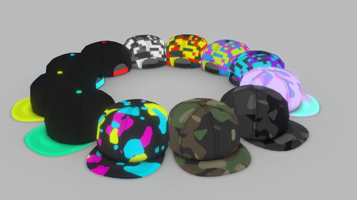 SnapBackCap 3D Model