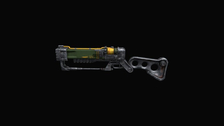 Fallout - AER9 Laser Rifle 3D Model