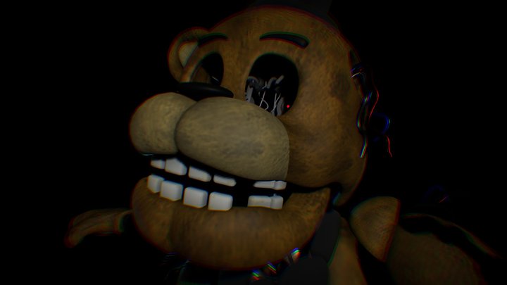 withered golden freddy 3D Model