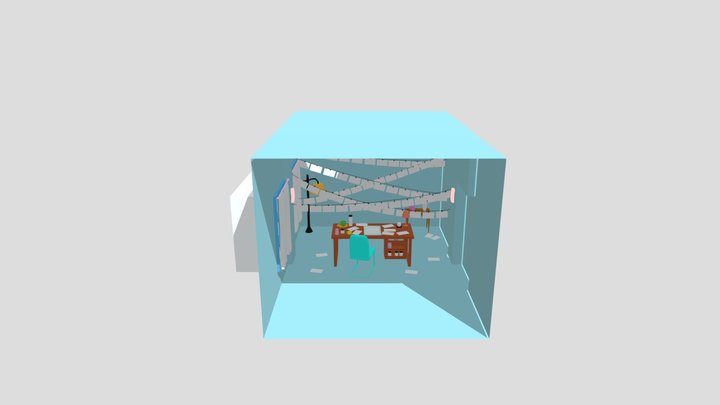 Escenario Falling Lights 3D Model