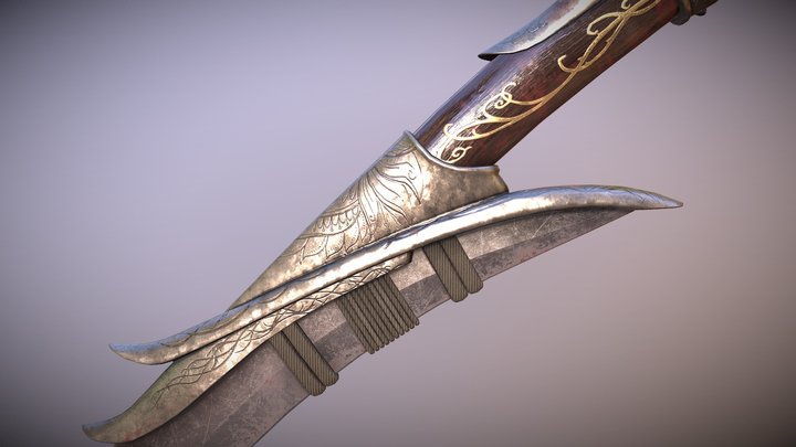Sword Elvish 3D Model