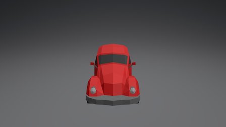 LowPoly Volkswagen Beetle 1963 3D Model