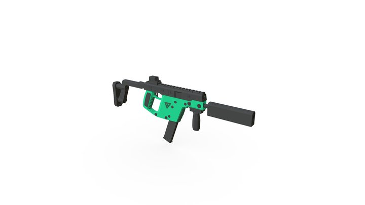 Kriss-Vector Lowpoly 3D Model