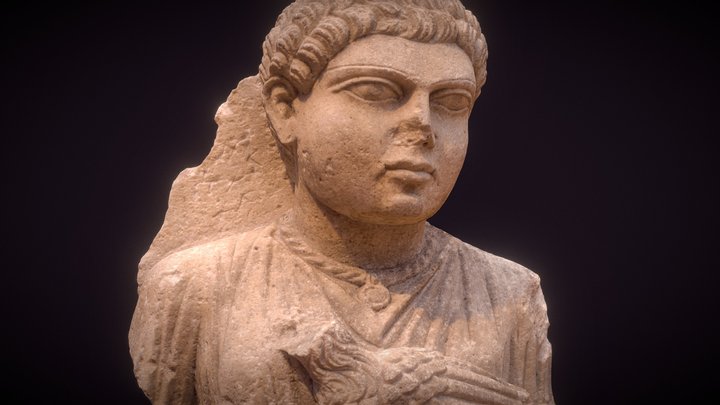 Palmyrene boy holding a bird (150-250 AD) 3D Model