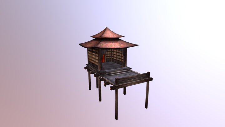 North Shorth Beach Hut 3D Model