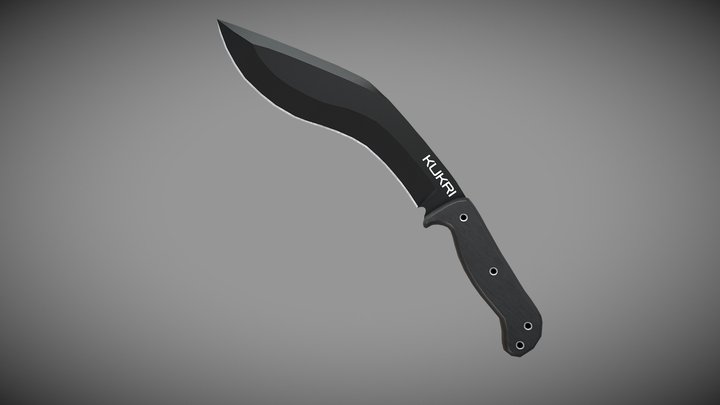 Kukri Knife 3D Model