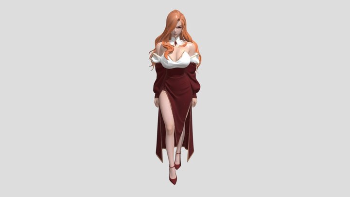 Crimson Empress 3D Model
