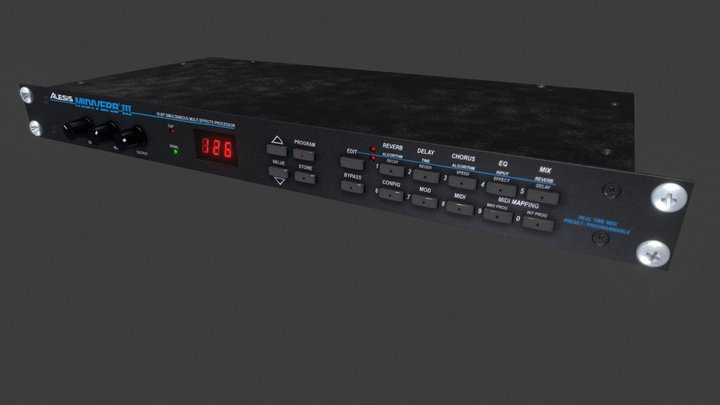 配信機器・PA機器・レコーディング機器 Alesis Midiverb 3 Alesis MIDIVERB III 3 90's Digital Reverb & Multi Effects 1U Rack