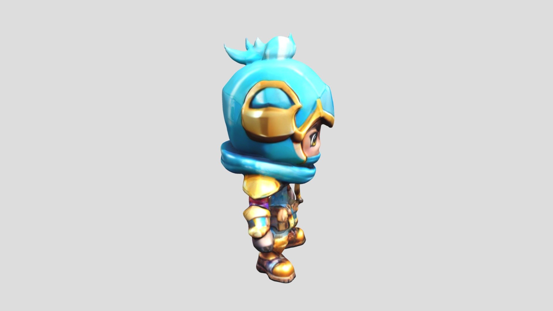 A stylish character toy in full view. - Download Free 3D model by ...
