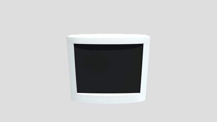 CRT monitor 3D Model