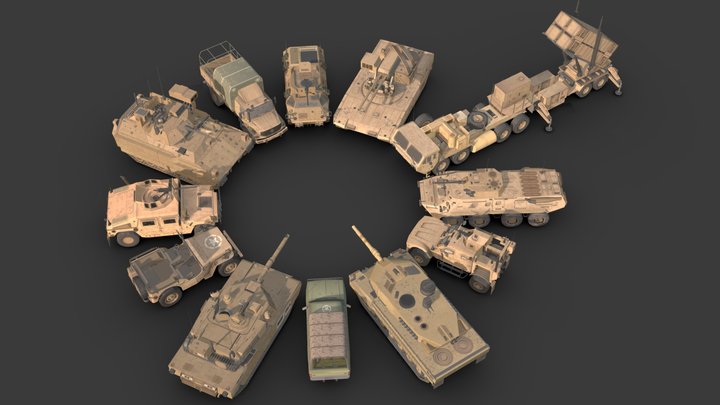Military Army Pack 3D Model