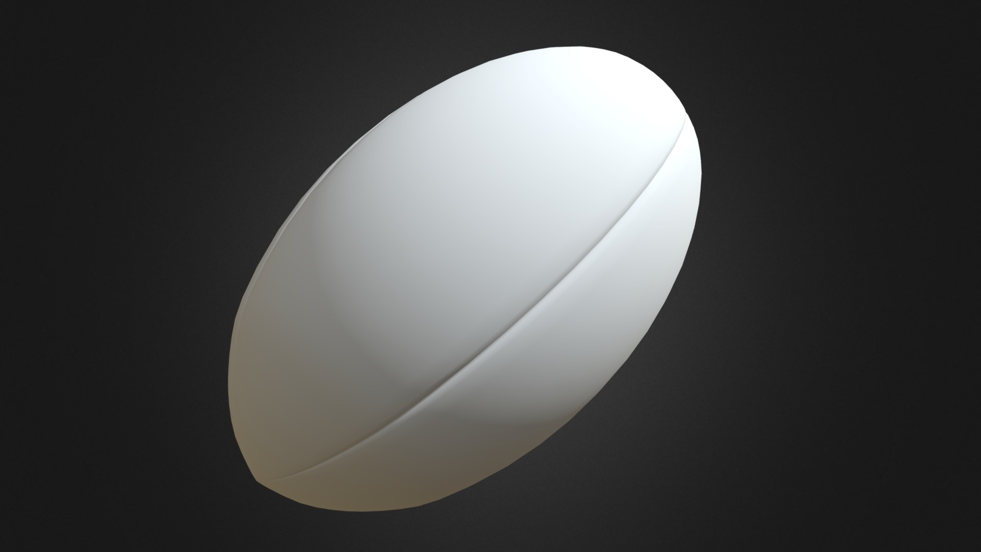 3D model Rugby Ball 2 - This is a 3D model of the Rugby Ball 2. The 3D model is about logo.