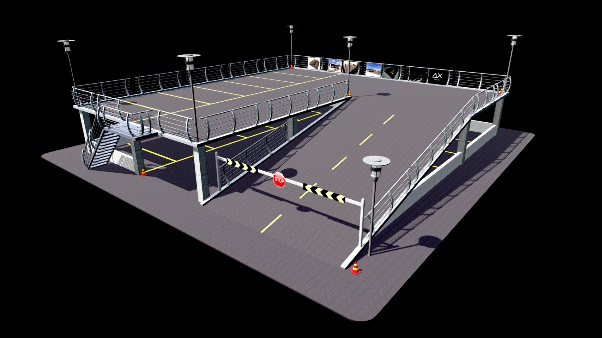Parking - 3D model by xojiakbartursunov518@gmail.com ...