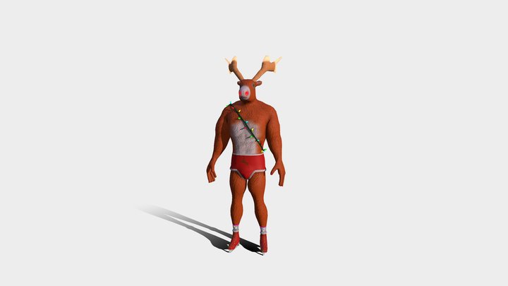 Whey Protein Rudolph - Natal 2017 3D Model