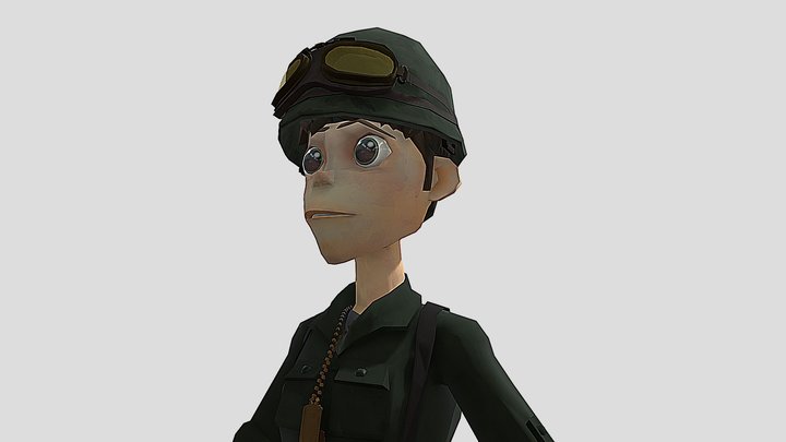 Toon Soldier 3D Model