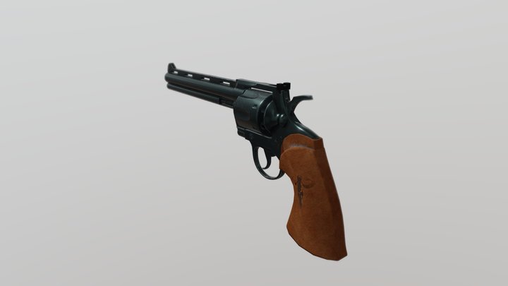 lowpoly magnum 3D Model