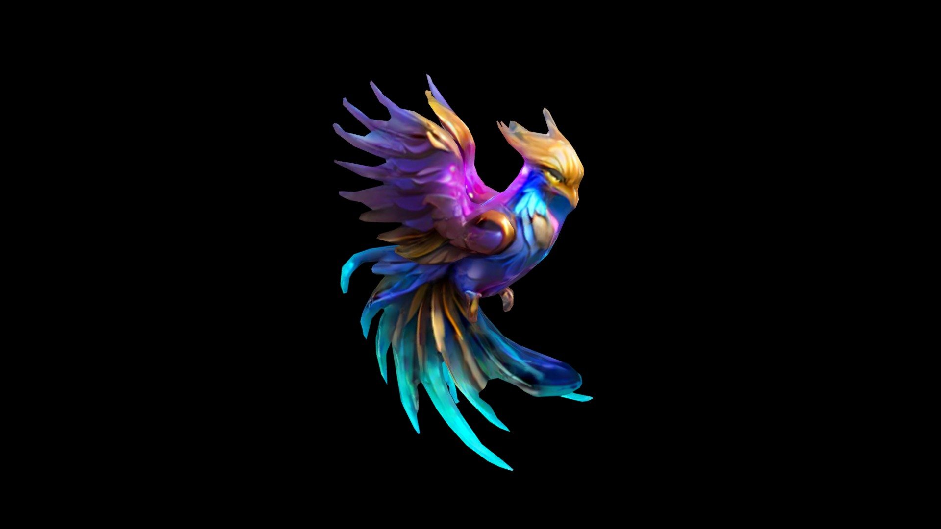 Colorful Phoenix - Download Free 3D model by klrxyz [8e9a4cc] - Sketchfab