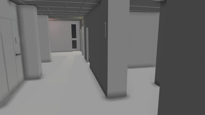 Wake Tech Hallway 3D Model