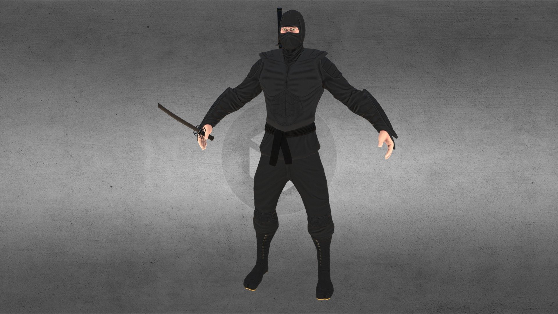 Ninja - Rigged - Game ready