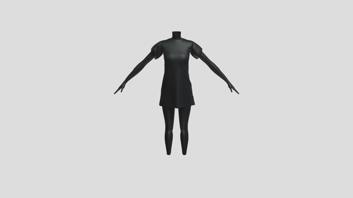Sims BabyDoll Dress 3D Model
