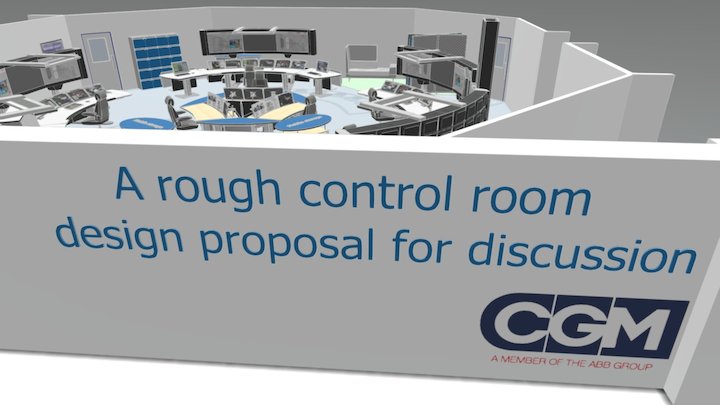 Control Room Design in moderization 3D Model
