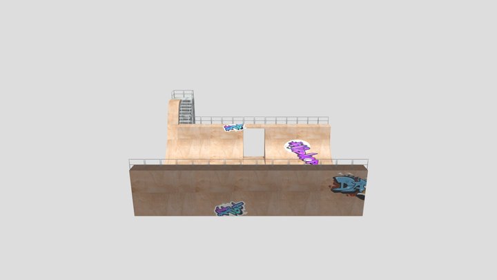 U Ved Halfpipe 3D Model
