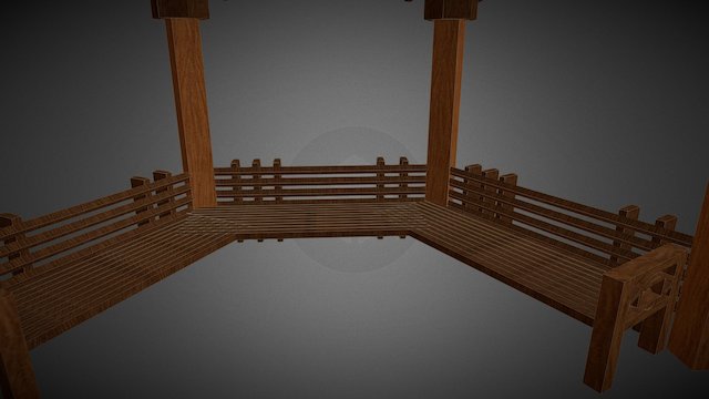 Pergola ronde 3D Model