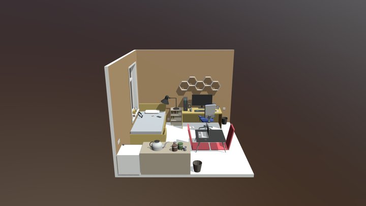 Mini Studio Room 3D Model