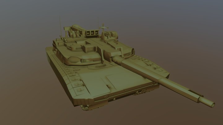Tank Leclerc Evolution 3D Model