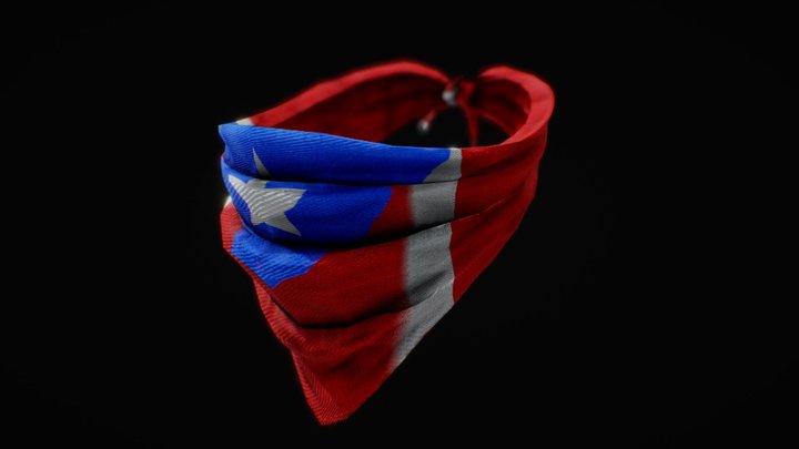 Bandana Puerto Rico 3D Model