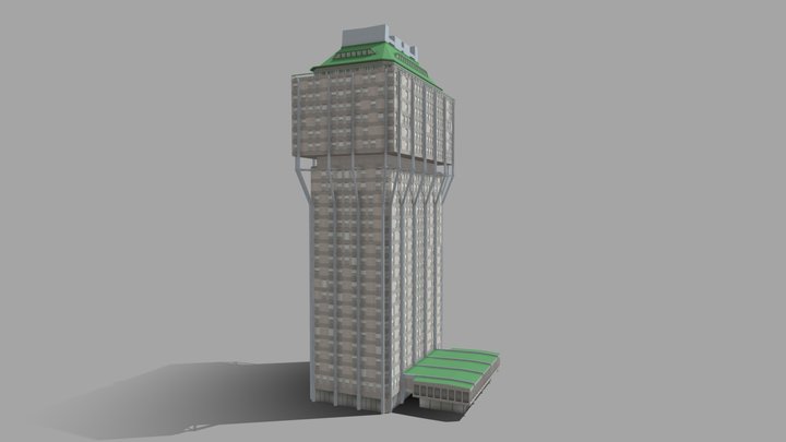 Torre de Xadrez Preto 3D model - Baixar Vida e Lazer no