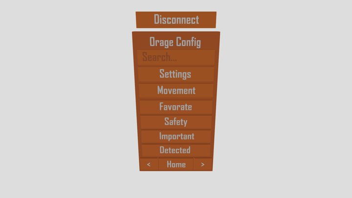 Orange Config [Gorilla Tag Menu Idea #1] 3D Model