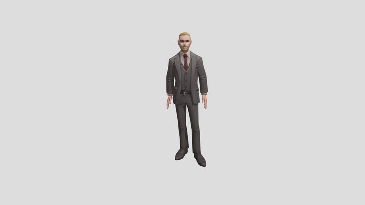 Yuri Standing Idle 3D Model