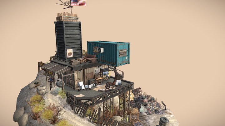 DAE Diorama - Rustborn 3D Model